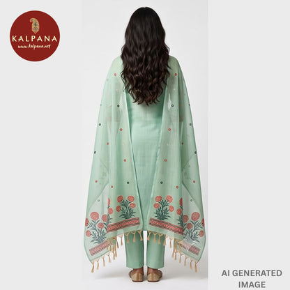 Woven Blended SICO Cotton Unstitched Suit - Kalpana