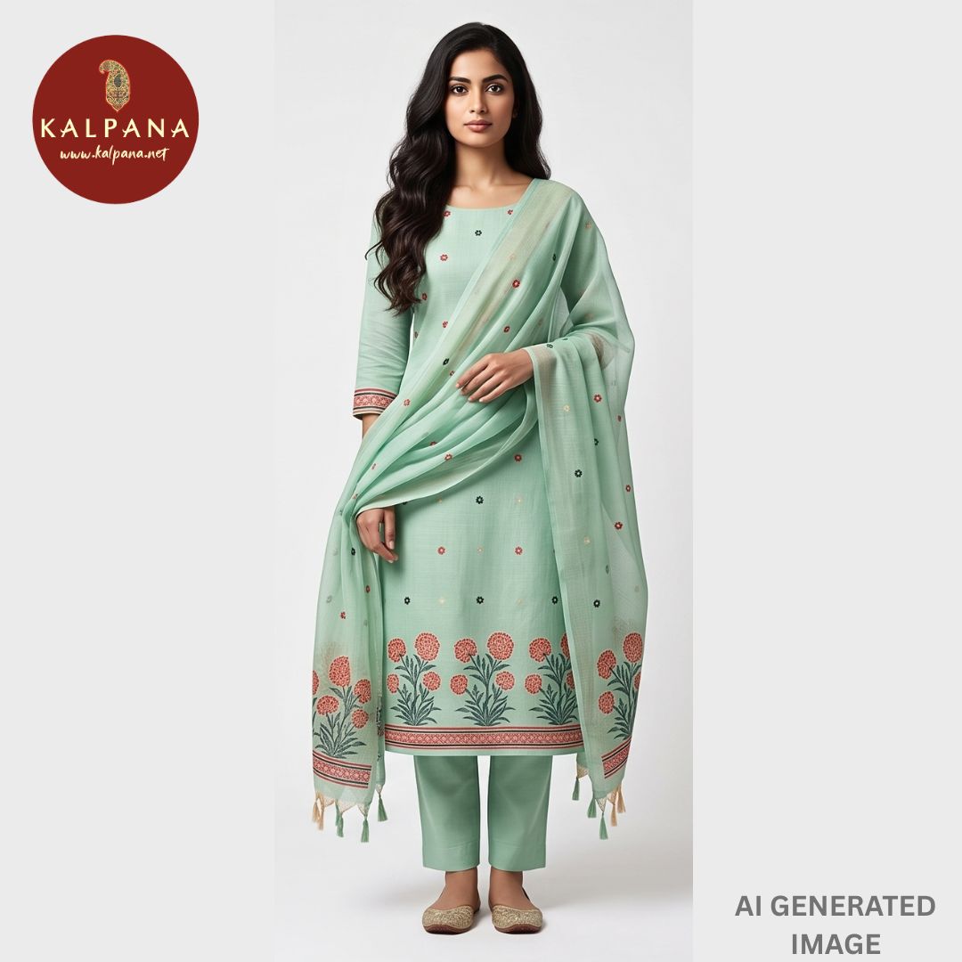 Woven Blended SICO Cotton Unstitched Suit - Kalpana
