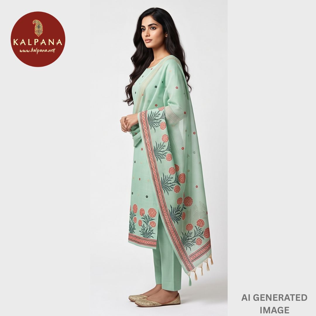 Woven Blended SICO Cotton Unstitched Suit - Kalpana