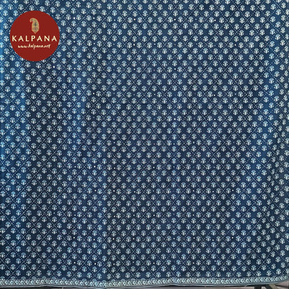 Printed With Embroidery  Cotton Unstitched Suit - Kalpana
