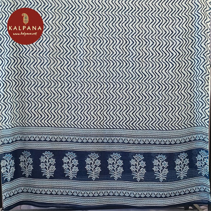 Printed With Embroidery  Cotton Unstitched Suit - Kalpana