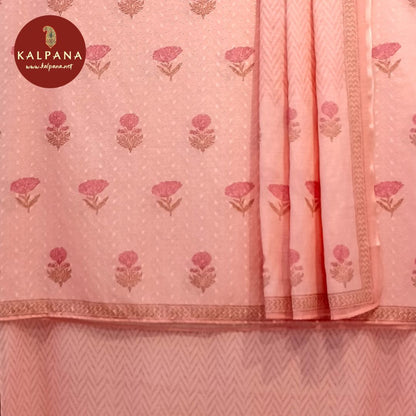 Embroided Blended Linen Unstitched Suit - Kalpana