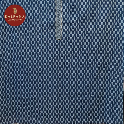 Printed With Embroidery Pure Cotton Unstitched Suit - Kalpana