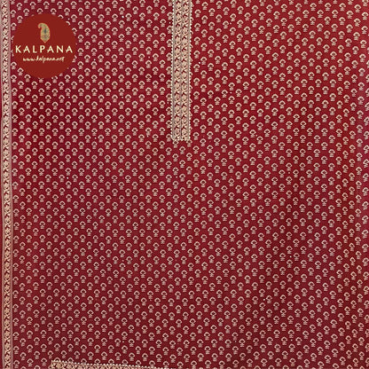 Printed With Embroidery Pure Cotton Unstitched Suit - Kalpana