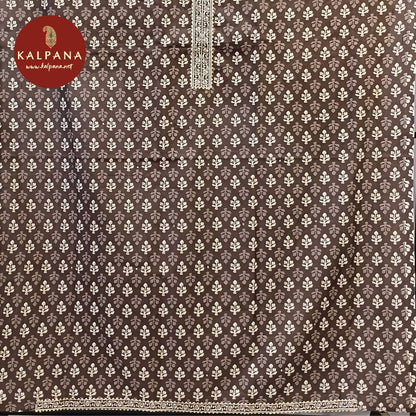 Printed With Embroidery Pure Cotton Unstitched Suit - Kalpana
