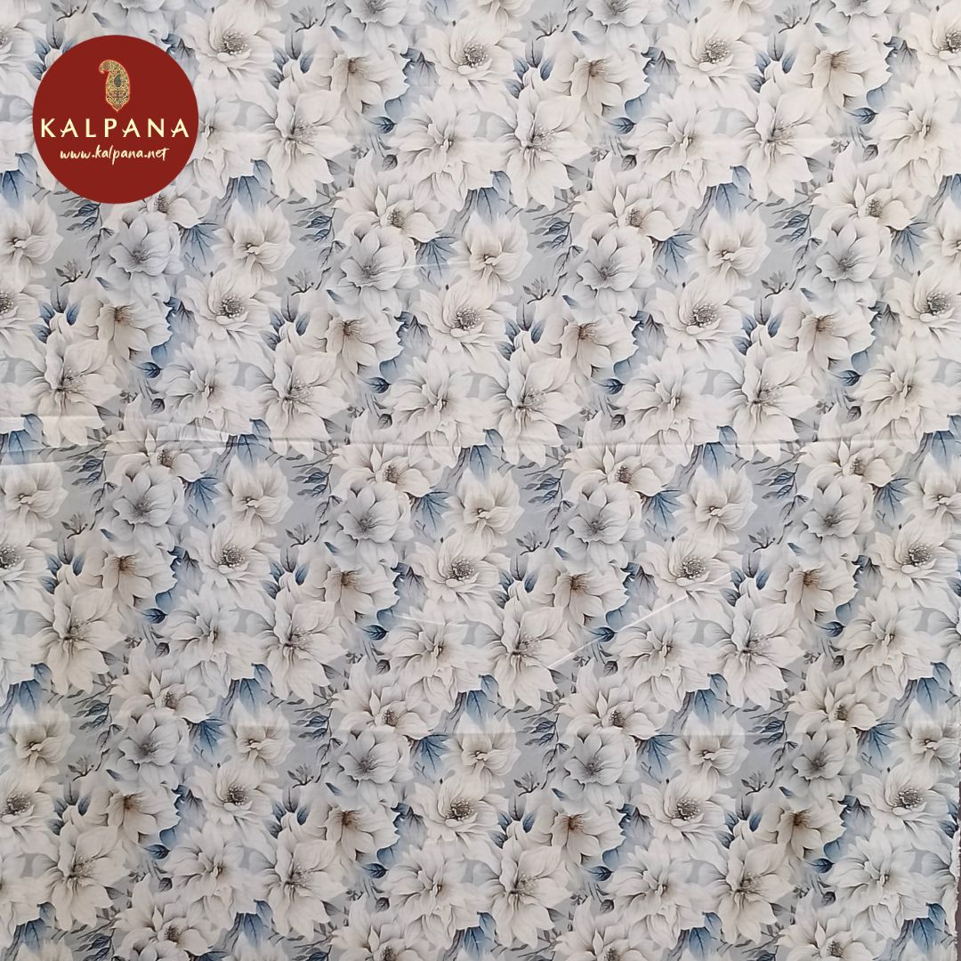 Printed Blended Linen Unstitched Suit - Kalpana