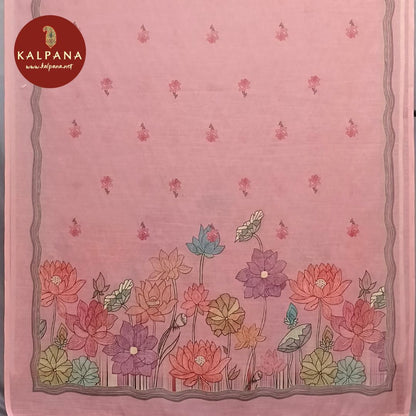 Embroided Blended Linen Unstitched Suit - Kalpana