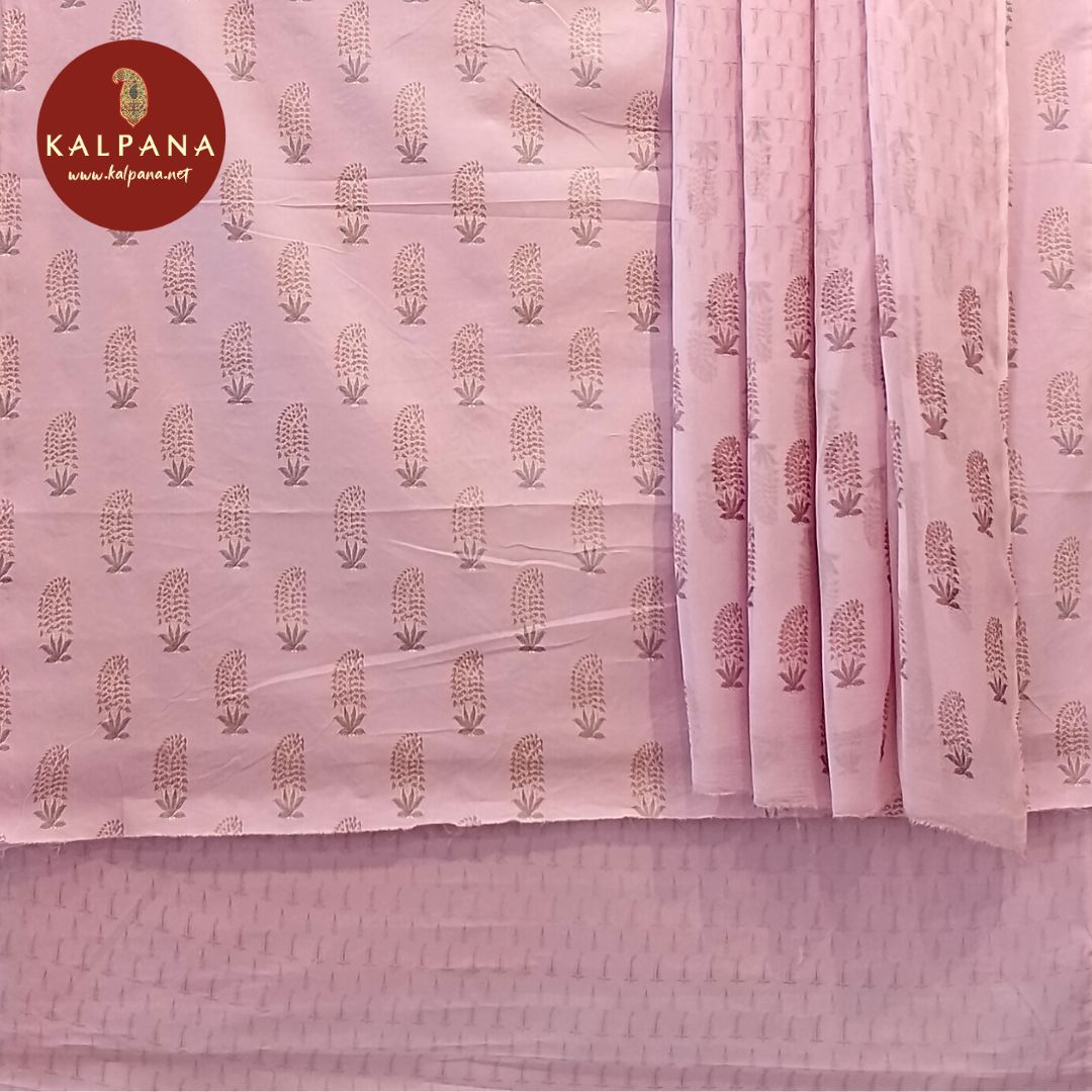 Printed Pure Cotton Unstitched Suit - Kalpana