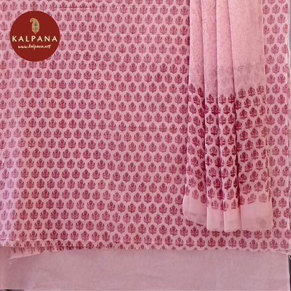 Printed Pure Cotton Unstitched Suit - Kalpana