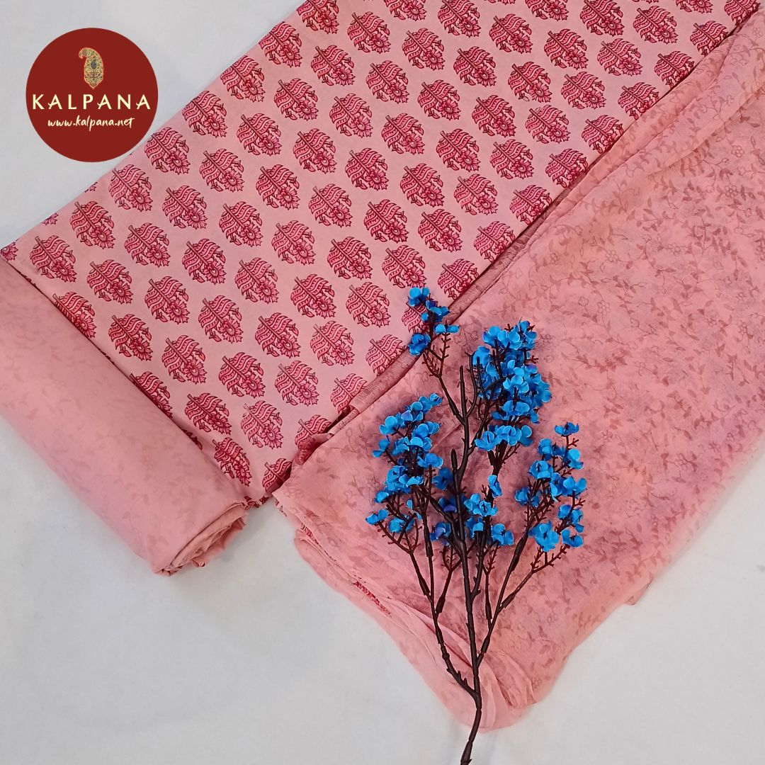 Shirt: Light Onion Coloured Printed Pure Cotton Unstitched Suit and Border.
Dupatta: Light Onion Color Printed Cotton Dupatta.
Bottom: Light Onion Pure Cotton Bottom.
Perfect for Semi,Formal,Wear. 
Recommended for Summer season(s). Dry Clean Only
Shirt Fabric: 2.5 mts
Salwar Fabric: 2.4 mts
Dupatta: 2.4 mts
Country Of Origin:India
Weight: 500 gms