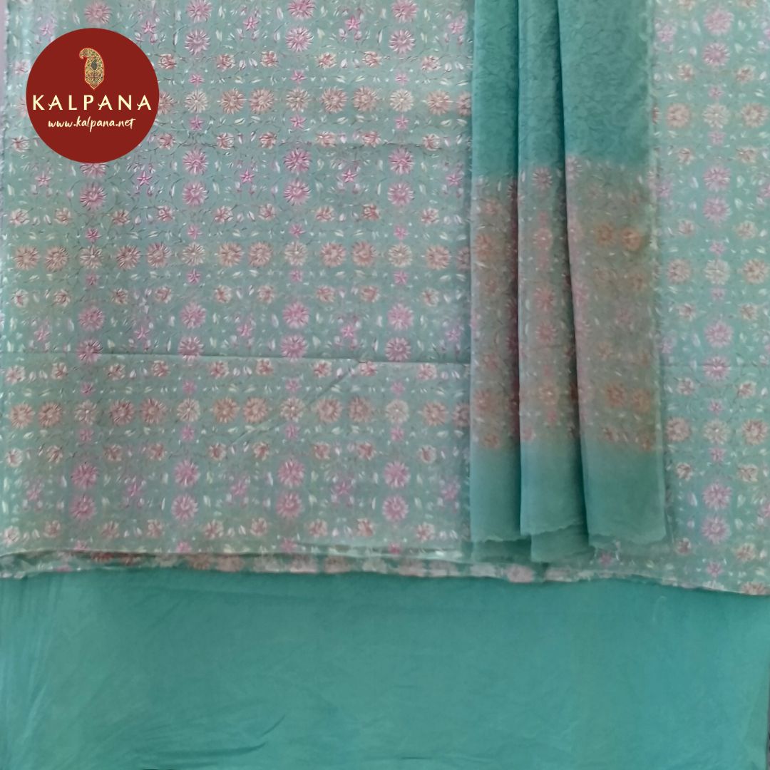 Printed Pure Cotton Unstitched Suit - Kalpana
