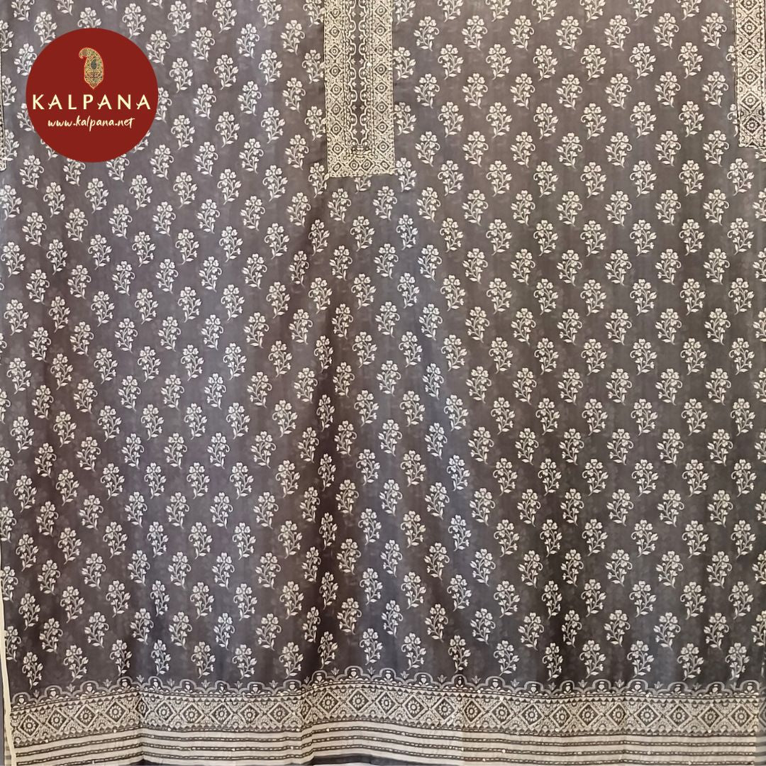Printed With Embroidery  SICO Cotton Unstitched Suit - Kalpana