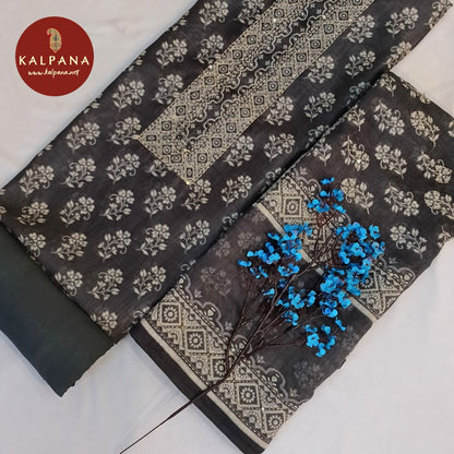 Shirt: Grey Coloured Printed With Embroidery Blended SICO Cotton Unstitched Suit and Border.
Dupatta: Grey Color Printed SICO Cotton Dupatta.
Bottom: Grey Blended SICO Cotton Bottom.
Perfect for Semi,Formal,Wear. 
Recommended for Summer season(s). Dry Clean Only
Shirt Fabric: 2.5 mts
Salwar Fabric: 2.4 mts
Dupatta: 2.4 mts
Country Of Origin:India
Weight: 500 gms