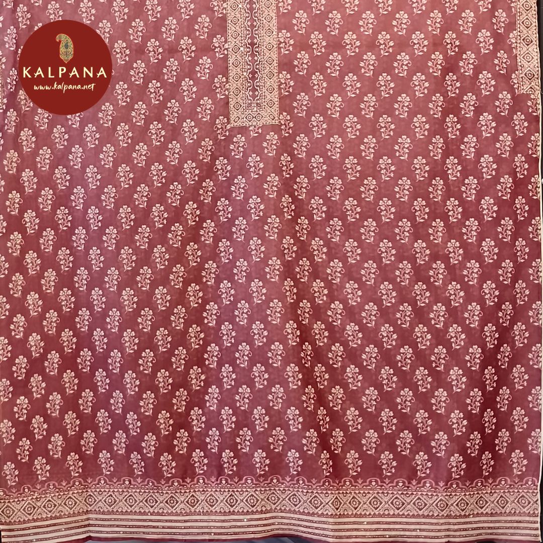 Printed With Embroidery  SICO Cotton Unstitched Suit - Kalpana
