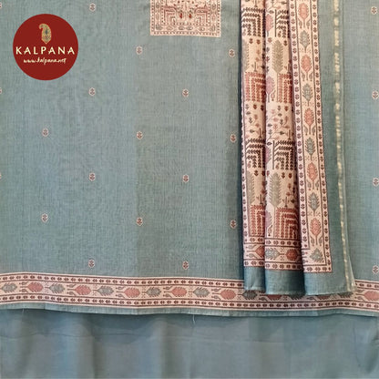 Printed With Embroidery  SICO Cotton Unstitched Suit - Kalpana