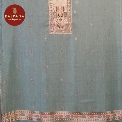 Printed With Embroidery  SICO Cotton Unstitched Suit - Kalpana