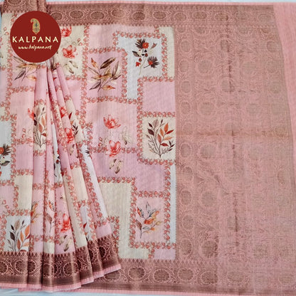 Printed Tussar Saree - Kalpana