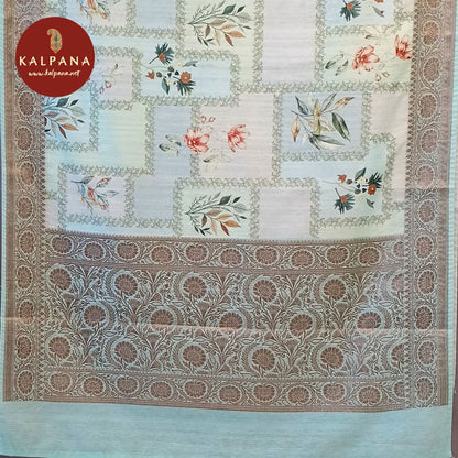 Printed Tussar Saree - Kalpana