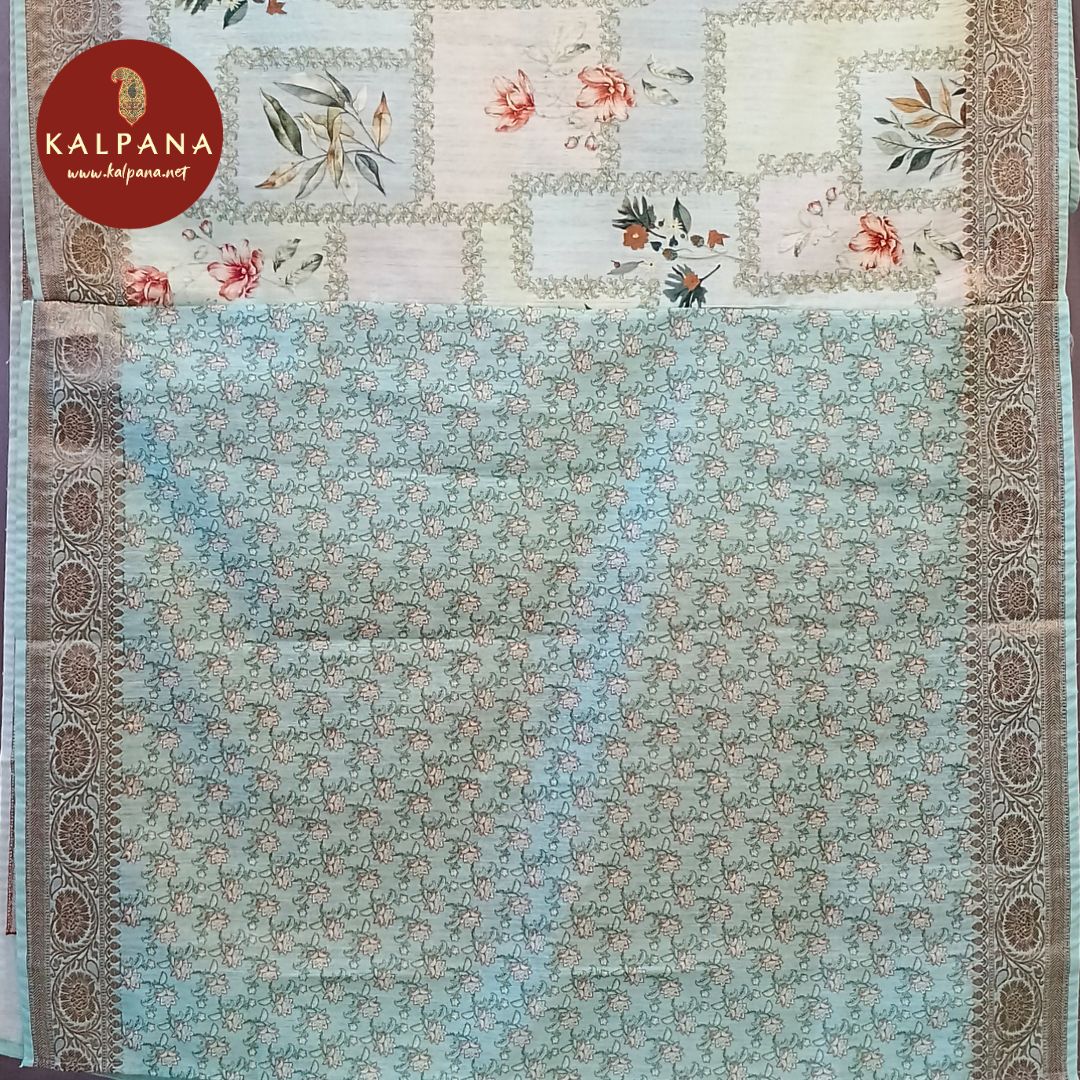 Printed Tussar Saree - Kalpana