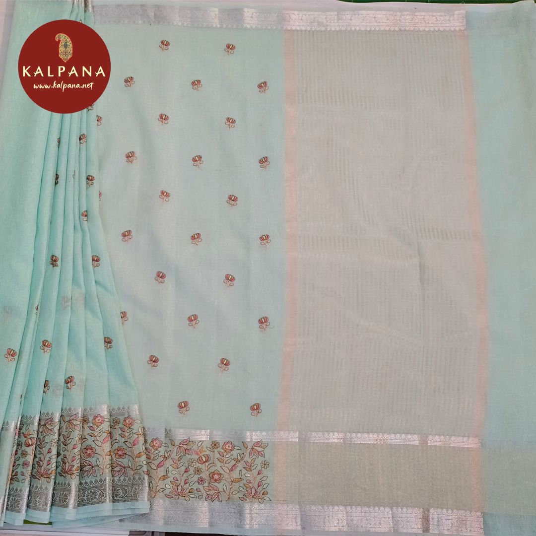 Embroidery SICO Cotton Saree - Kalpana