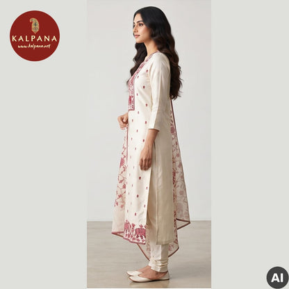 Embroided  Organza Unstitched Suit