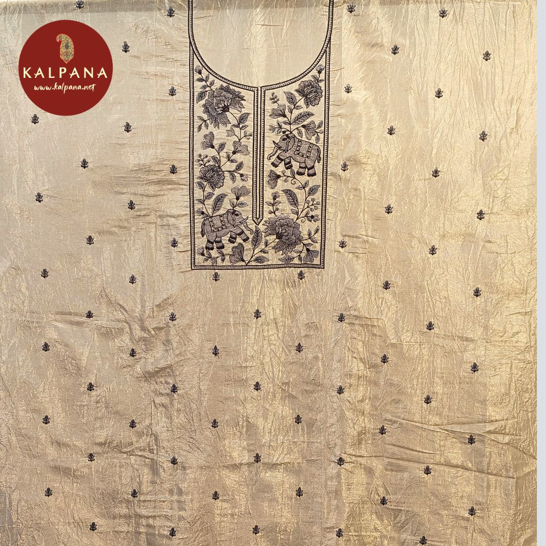 Embroided  Organza Unstitched Suit - Kalpana