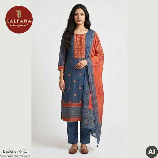Shirt: Blue Coloured Printed With Embroidery Blended SICO Cotton Unstitched Suit and Neckline.
Dupatta: Blue Color Printed With Embroidery SICO Cotton Dupatta.
Bottom: Blue Blended SICO Cotton Bottom.
Perfect for Semi,Formal,Wear. 
Recommended for Summer season(s). Dry Clean Only
Shirt Fabric: 2.5 mts
Salwar Fabric: 2.4 mts
Dupatta: 2.4 mts
Country Of Origin:India
Weight: 500 gms
