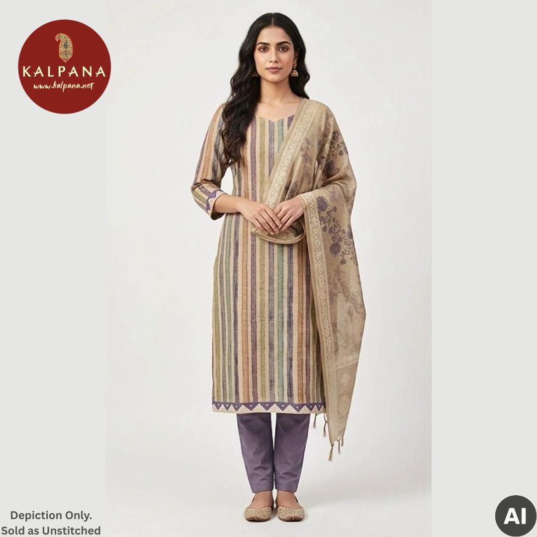 Shirt: Multi Coloured Printed With Embroidery Blended SICO Cotton Unstitched Suit and Neckline.
Dupatta: Khaki Color Embroided SICO Cotton Dupatta.
Bottom: Lavender Blended SICO Cotton Bottom.
Perfect for Semi,Formal,Wear. 
Recommended for Summer season(s). Dry Clean Only
Shirt Fabric: 2.5 mts
Salwar Fabric: 2.4 mts
Dupatta: 2.4 mts
Country Of Origin:India
Weight: 500 gms