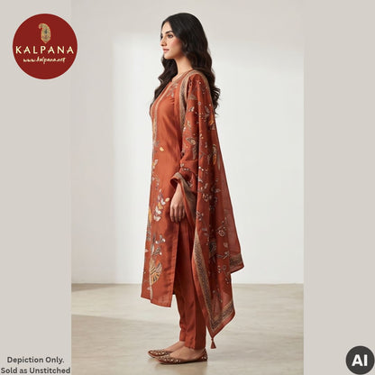Printed With Embroidery  SICO Cotton Unstitched Suit