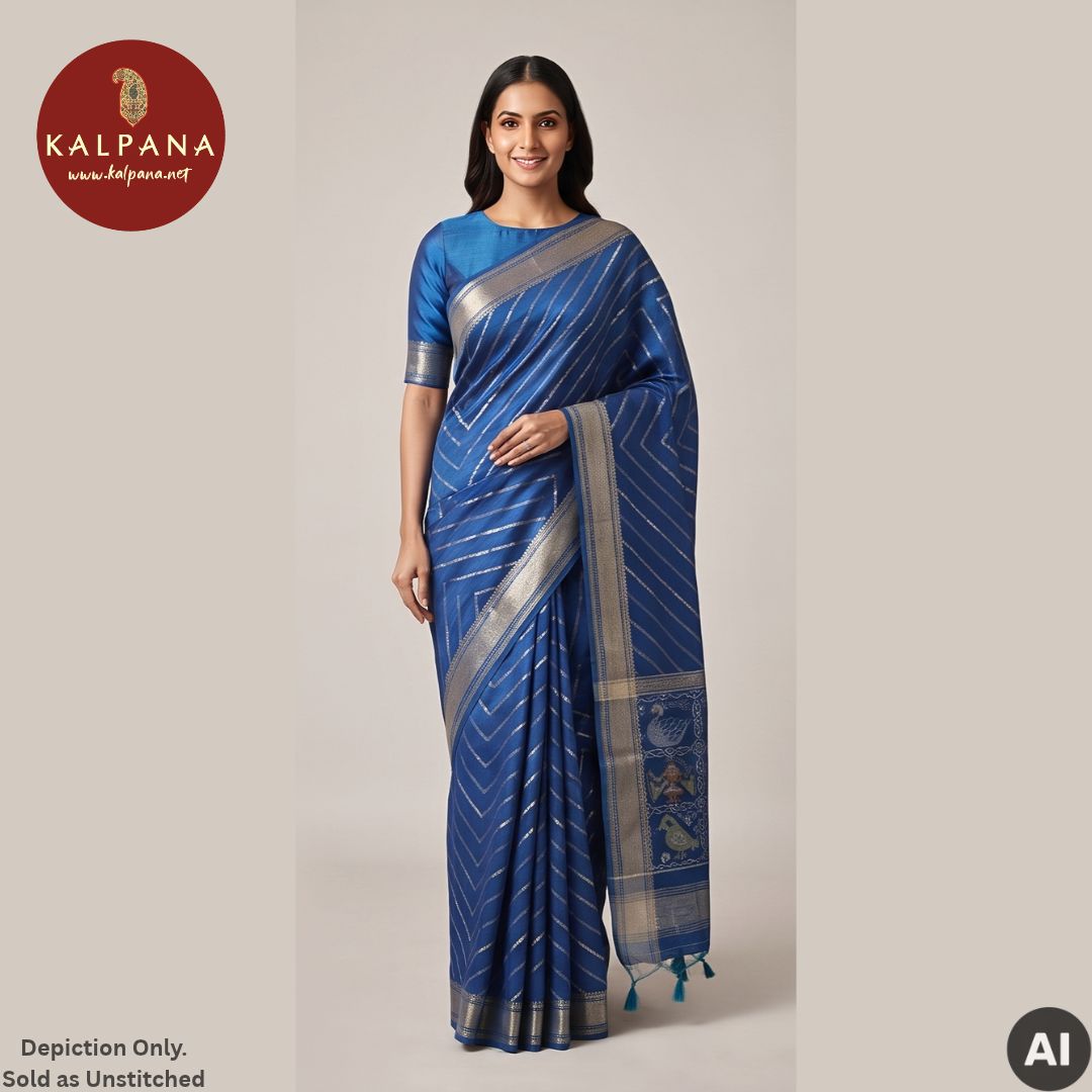 blue Woven Tussar Saree
with Woven Blue Color Border,Palla
The Blue Colored Tussar Unstitched Blouse
Which is Perfect for Semi,Formal,Wear in Summer season(s). Dry Clean Only.
Saree 5.4 mts
Blouse 0.8 mts
Country Of Origin:India
Weight: 500 gms