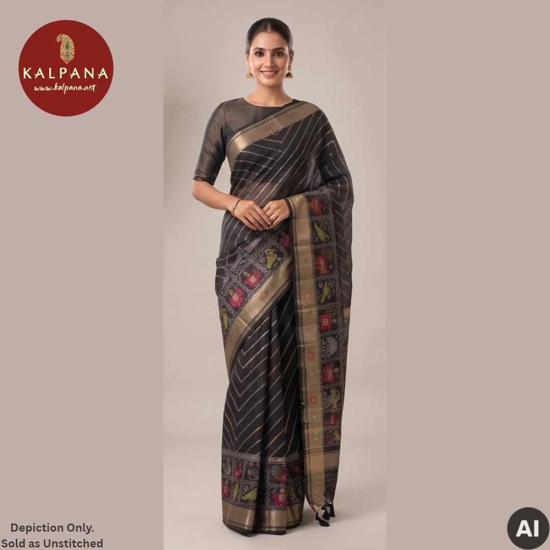 Black Woven Zari Tussar Saree
with Woven Zari Black Color Palla,Border
The Black Colored Tussar Unstitched Blouse
Which is Perfect for Semi,Formal,Wear in Summer season(s). Dry Clean Only.
Saree 5.4 mts
Blouse 0.8 mts
Country Of Origin:India
Weight: 500 gms
