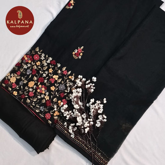 Hand Embroidery Blended SICO Cotton Unstitched Suit