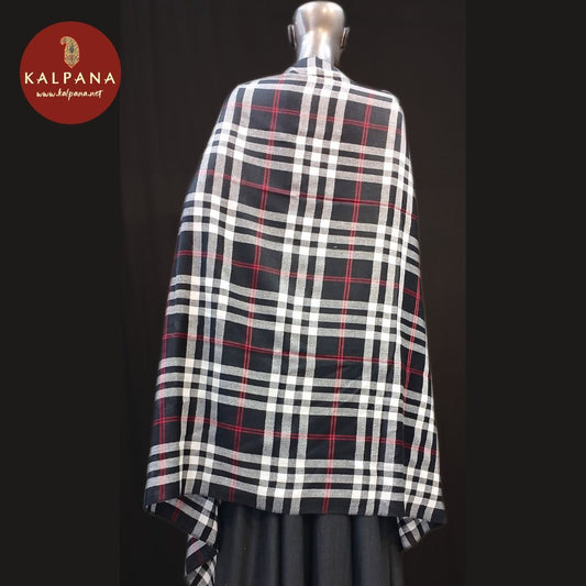 Black Woven Woolen Shawls
with Woven Black Color Border

Which is Perfect for Semi,Formal,Wear in winter season(s). Dry Clean Only.
Length: 2.4 mts
Country Of Origin:India
Weight: 300 gms