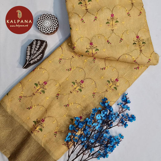 Banarasi Embroidery Blended SICO Cotton Saree