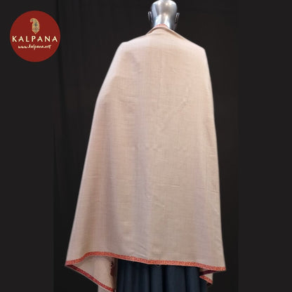 Dark Khaki Woven Woolen Shawls
with Woven Dark Khaki Color Border

Which is Perfect for Semi,Formal,Wear in winter season(s). Dry Clean Only.
Length: 2.4 mts
Country Of Origin:India
Weight: 300 gms