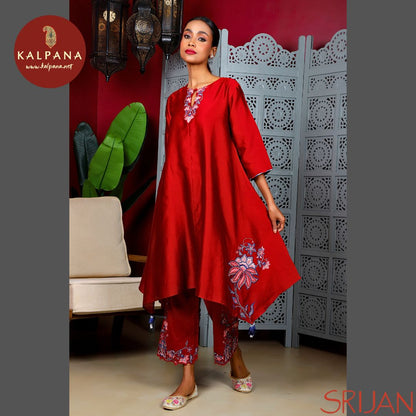 Small Kalidaar Chintz Chanderi Salwar Kameez