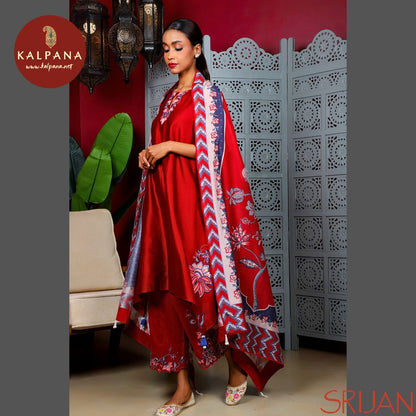 Small Kalidaar Chintz Chanderi Salwar Kameez
