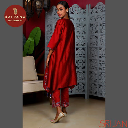 Small Kalidaar Chintz Chanderi Salwar Kameez