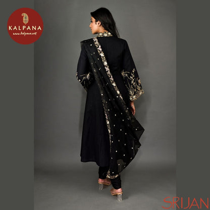 Large Kalidaar Parsi Gara Linen Salwar Kameez