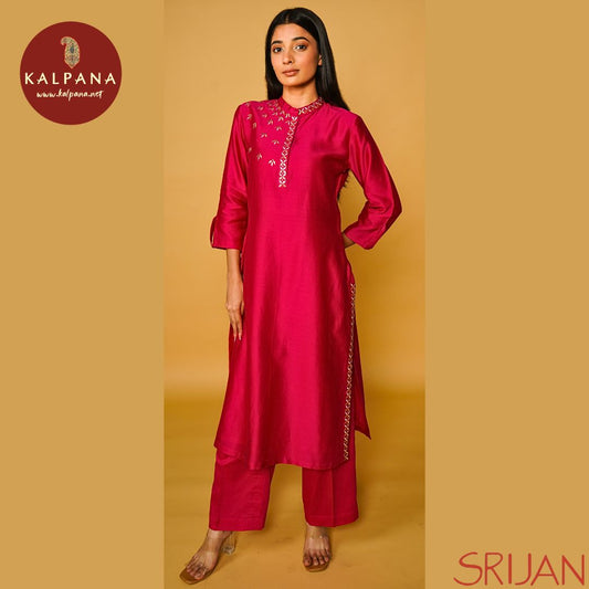 Top : Gotta Patti A Line Pink Chanderi Shirt and kurta patti Neckline.
Dupatta: It comes with Pink color Gotta Patti Silk Kota Dupatta.
Bottom : The SICO Silk Gotta Patti Pink color Pyajama.
Perfect for Semi,Formal,Wear. Recommended for Summer season(s). Dry Clean Only
Country Of Origin:India
Weight: 500 gms