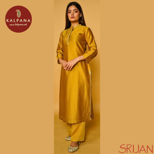 Top : Gotta Patti A Line Musturd Chanderi Shirt and kurta patti Neckline.
Dupatta: It comes with Musturd color Gotta Patti Silk Kota Dupatta.
Bottom : The SICO Silk Gotta Patti Musturd color Pyajama.
Perfect for Semi,Formal,Wear. Recommended for Summer season(s). Dry Clean Only
Country Of Origin:India
Weight: 500 gms