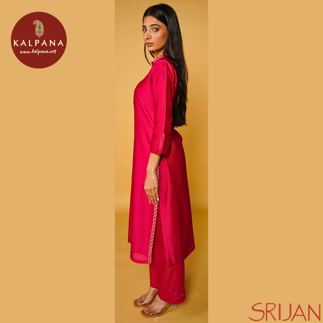 A Line Gotta Patti Chanderi Salwar Kameez