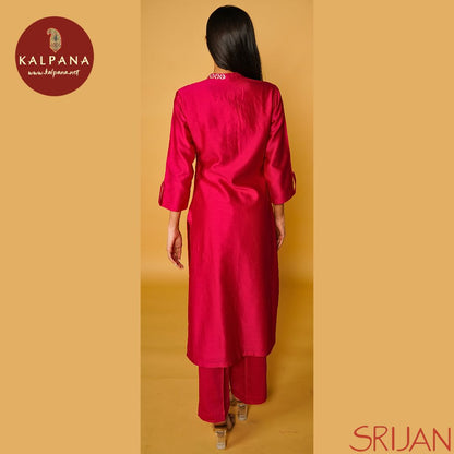 A Line Gotta Patti Chanderi Salwar Kameez