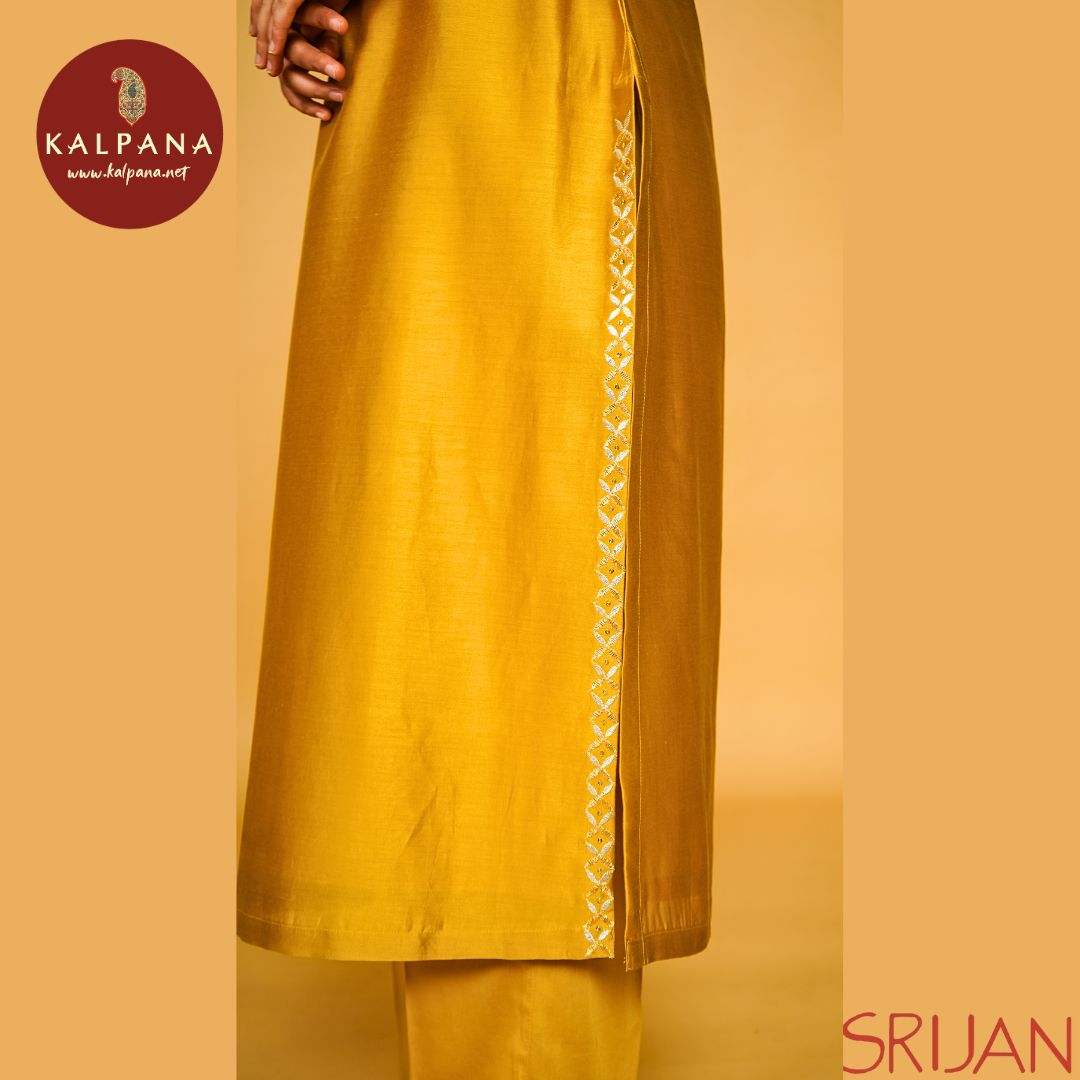 A Line Gotta Patti Chanderi Salwar Kameez