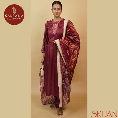 Top : Jaamevar Large Kalidaar Wine Tussar Shirt and U Neck Neckline.
Dupatta: It comes with Wine color Chanderi Dupatta.
Bottom : The Turkey Silk Wine color Churidar.
Perfect for Semi,Formal,Wear. Recommended for Summer season(s). Dry Clean Only
Country Of Origin:India
Weight: 500 gms