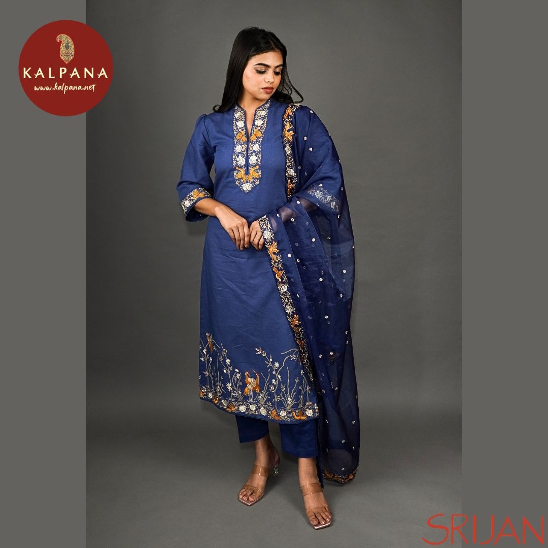 Top : Parsi Gara A Line Blue Linen Shirt and Raised Neck Neckline.
Dupatta: It comes with Blue color Parsi Gara Organza Dupatta.
Bottom : The Cotton Satin Parsi Gara Blue color Pants.
Perfect for Semi,Formal,Wear. Recommended for Summer season(s). Dry Clean Only
Country Of Origin:India
Weight: 500 gms