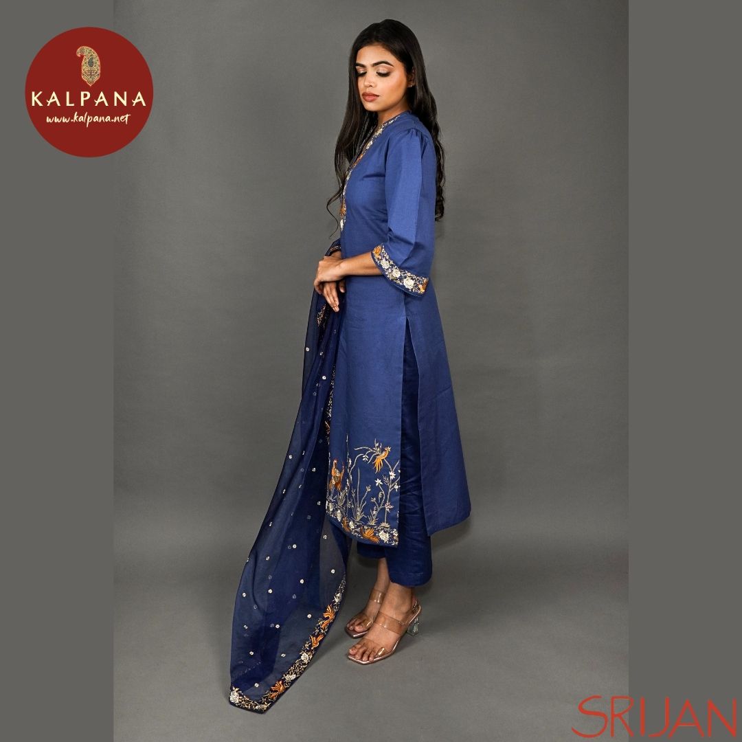 A Line Parsi Gara Linen Salwar Kameez