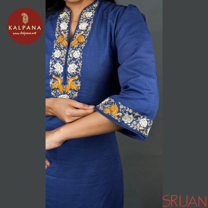 A Line Parsi Gara Linen Salwar Kameez