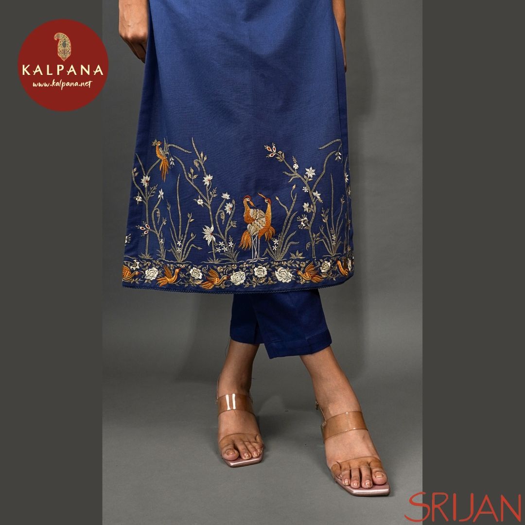 A Line Parsi Gara Linen Salwar Kameez