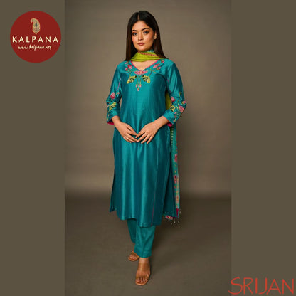 Top : Pichwai Princess Line Turquoise Chanderi Shirt and V Neck Neckline.
Dupatta: It comes with Turquoise color Pichwai Chanderi Dupatta.
Bottom : The SICO Silk Pichwai Turquoise color Pants.
Perfect for Semi,Formal,Wear. Recommended for Summer season(s). Dry Clean Only
Country Of Origin:India
Weight: 500 gms